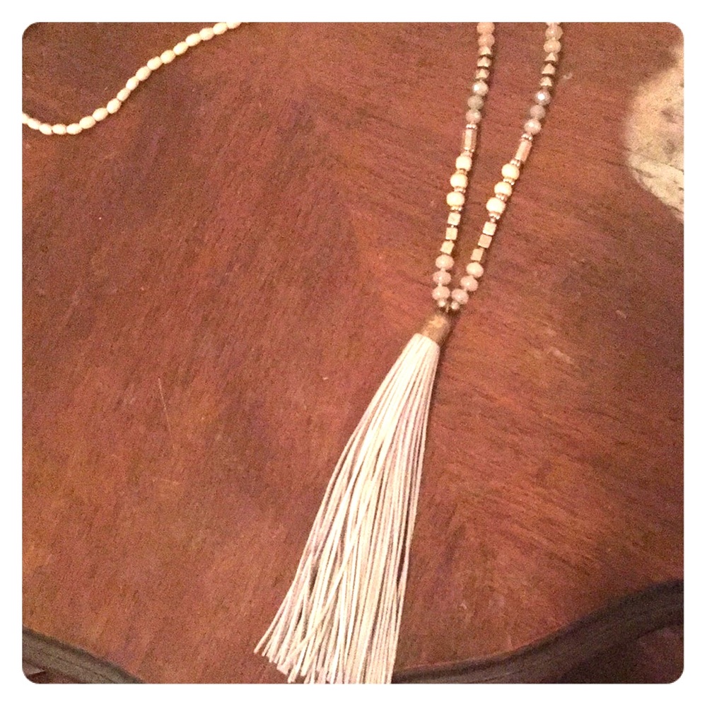 Real Leather Tassel Necklace